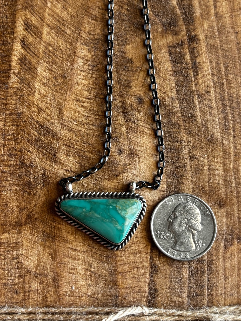 Native Made Turquoise Necklace - Picture 2 of 4